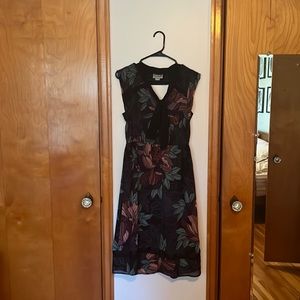 Maeve floral print retro style midi dress from Anthropologie